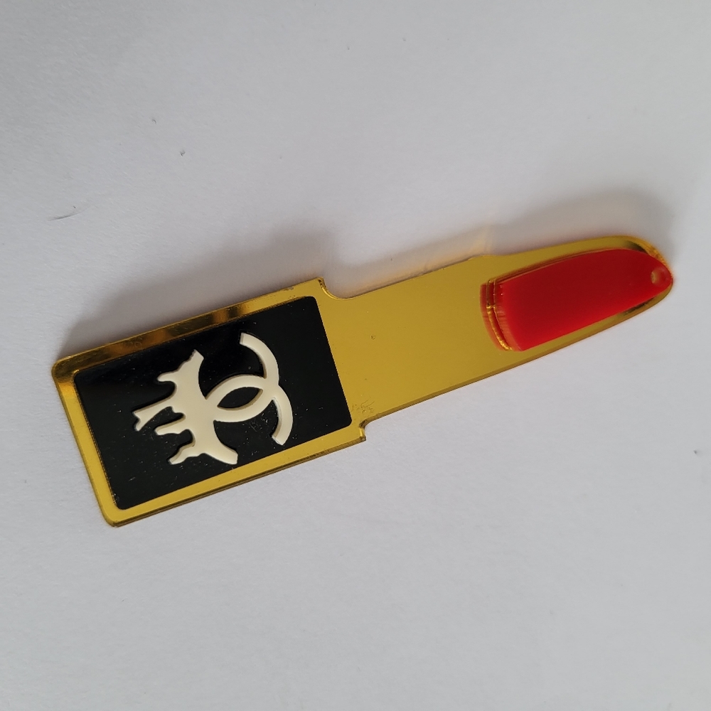 Cc drip lipstick pendant acrylic